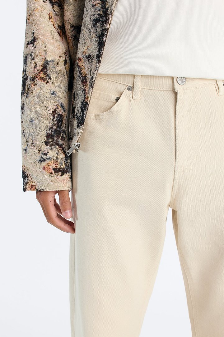 Essential Straight Rigid Jean - Cream