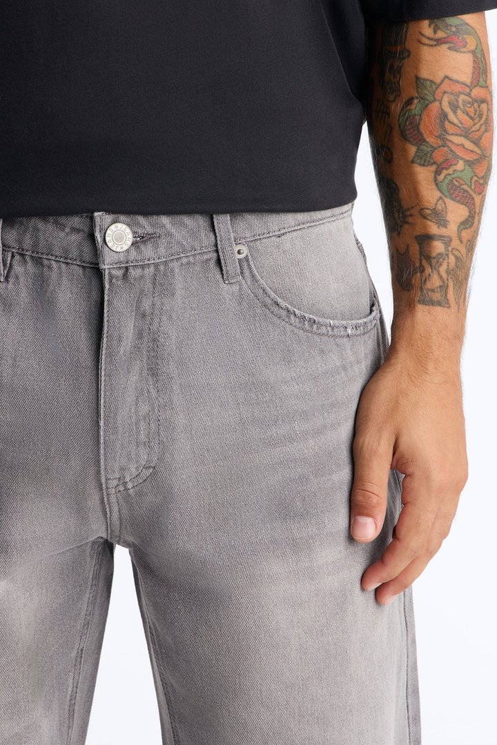 Essential Straight Rigid Jean - Dark Grey