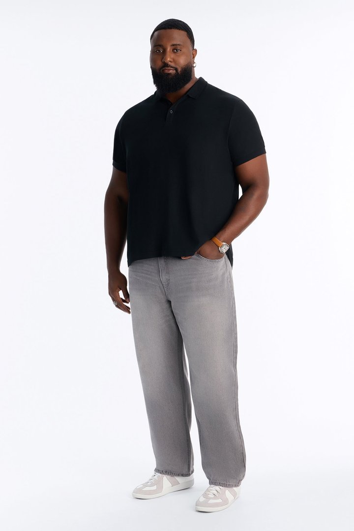 Essential Straight Rigid Jean - Dark Grey