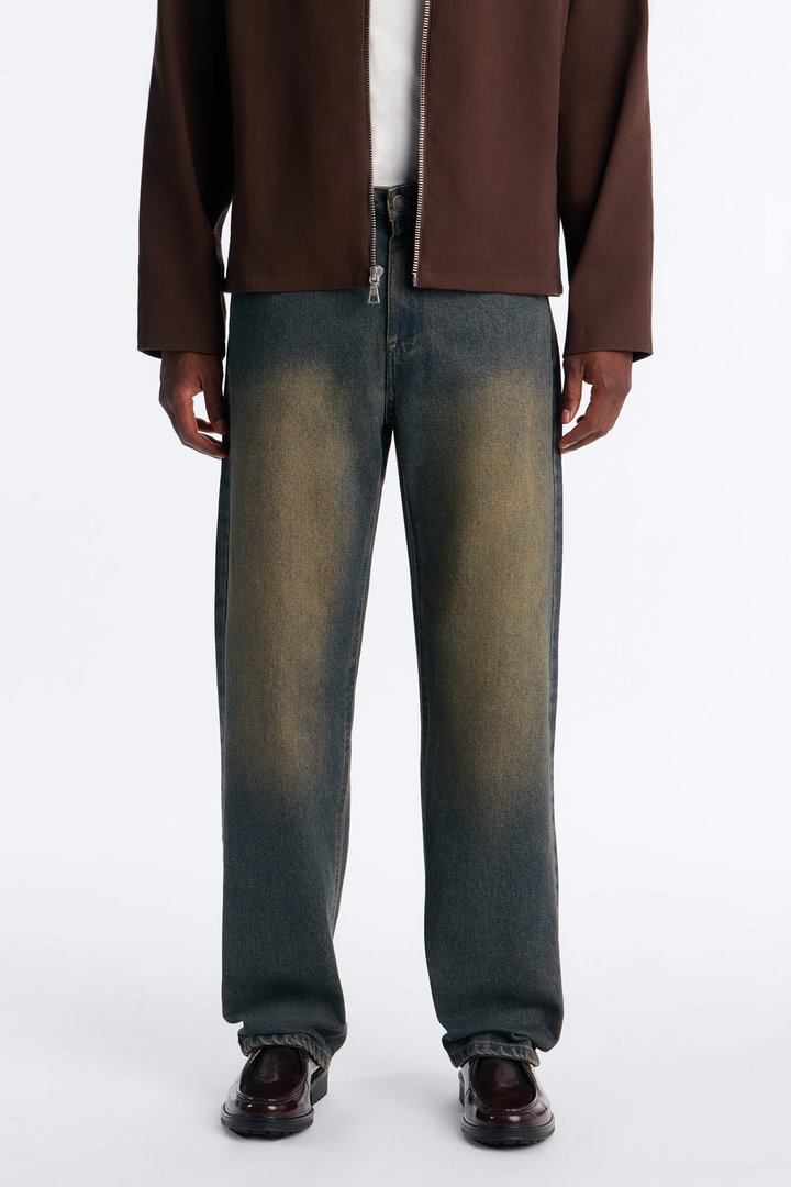 Essential Straight Rigid Jean - Stone Blue Wash