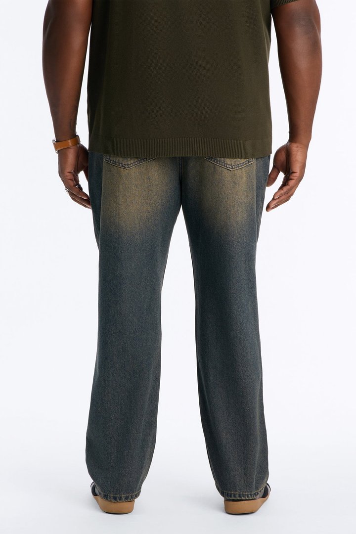 Essential Straight Rigid Jean - Stone Blue Wash