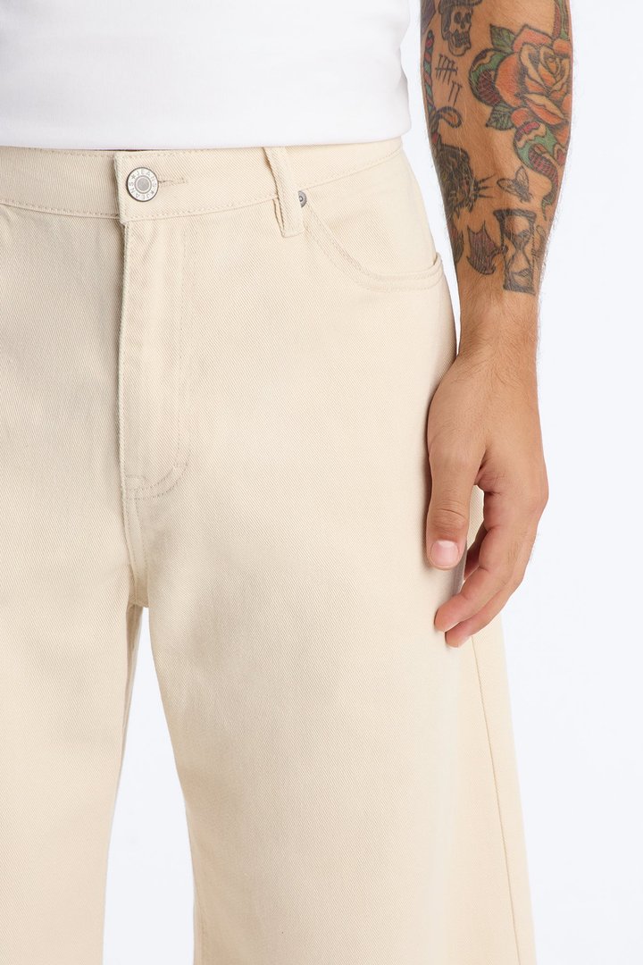 Essential Baggy Rigid Jean - Cream
