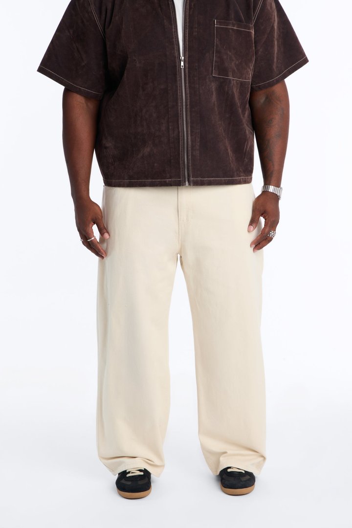 Essential Baggy Rigid Jean - Cream