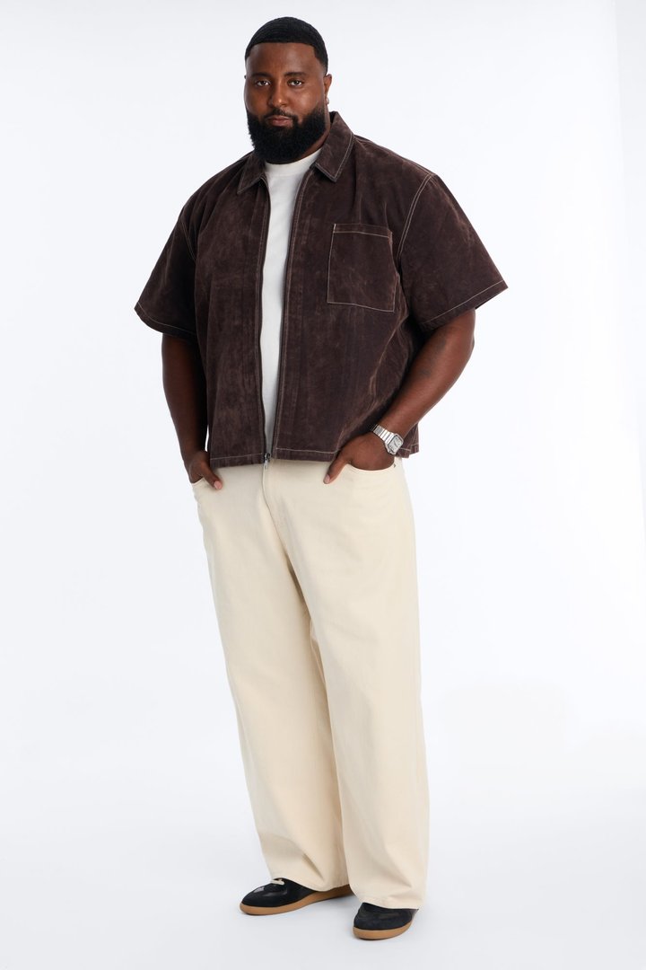 Essential Baggy Rigid Jean - Cream