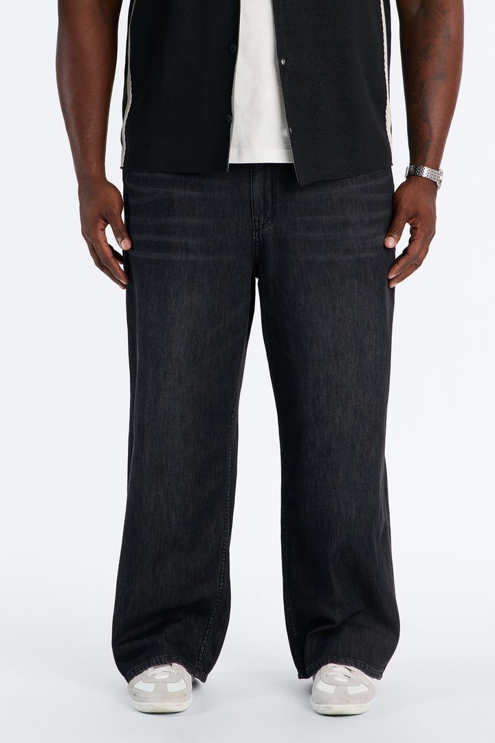 Everyday Hemp Baggy Jean - Black Wash