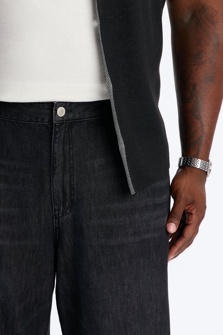 Everyday Hemp Baggy Jean - Black Wash