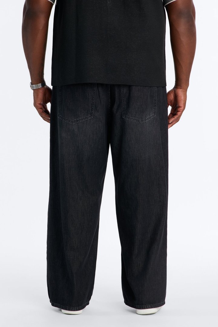 Everyday Hemp Baggy Jean - Black Wash