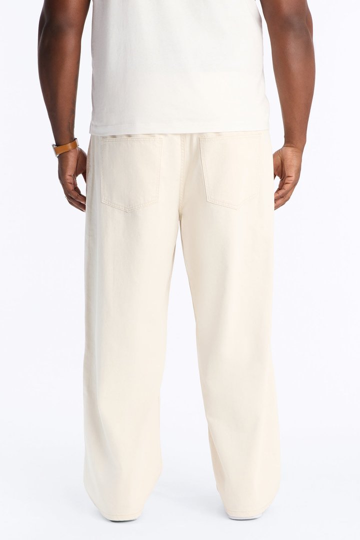 Everyday Hemp Baggy Jean - Cream