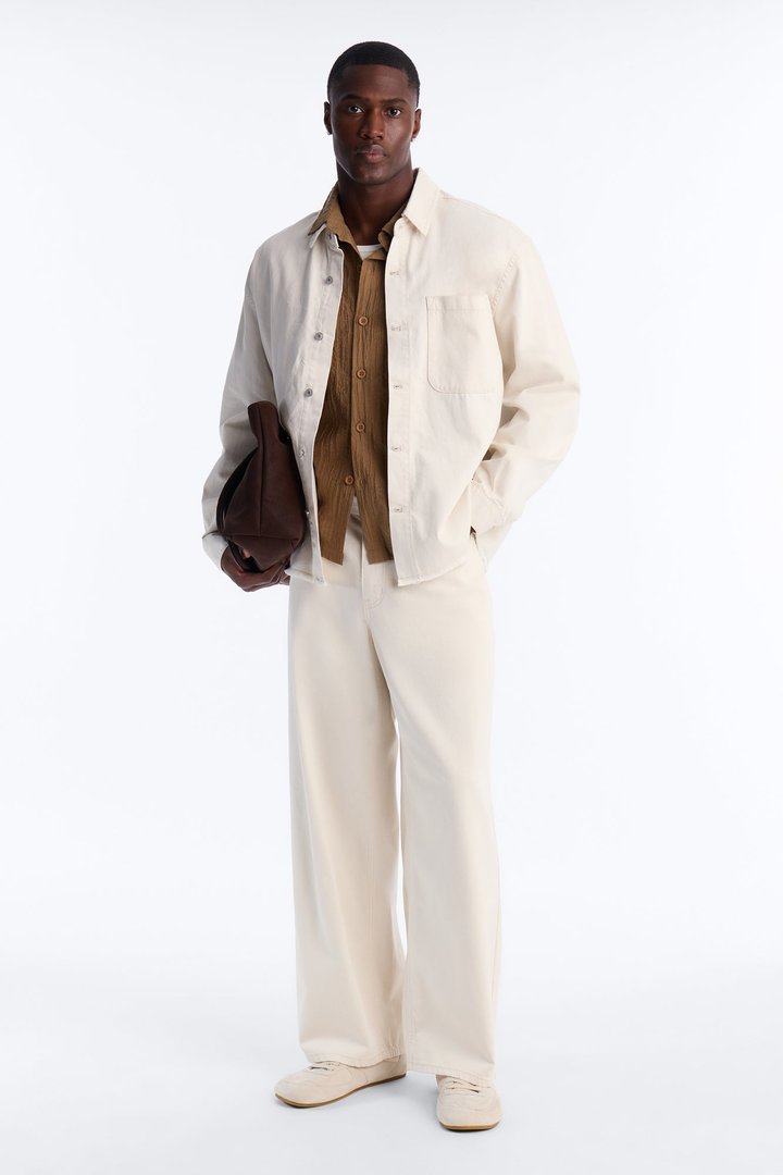 Everyday Hemp Baggy Jean - Cream