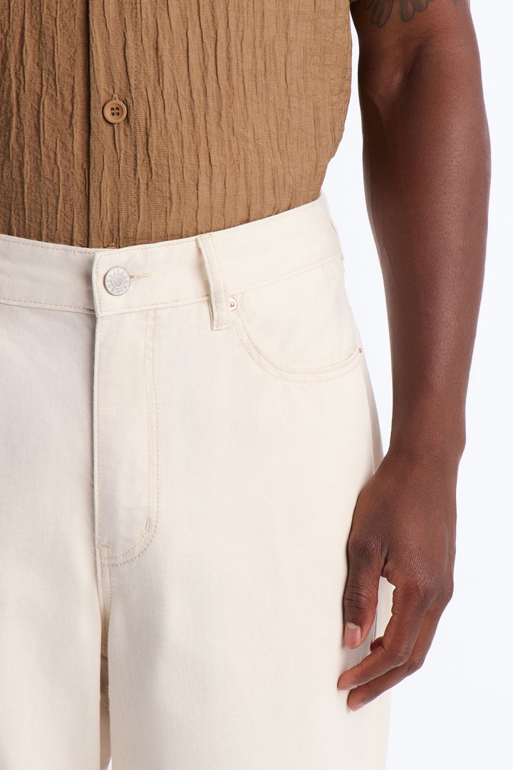 Everyday Hemp Baggy Jean - Cream