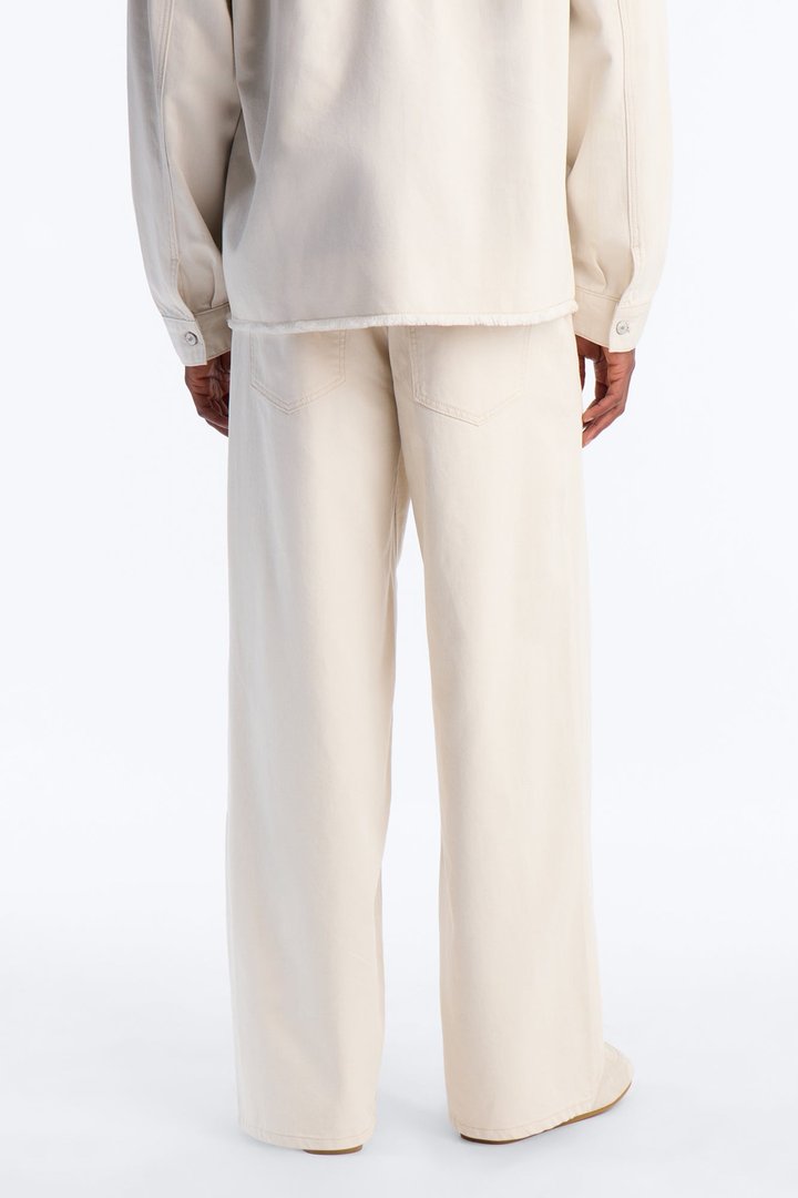 Everyday Hemp Baggy Jean - Cream
