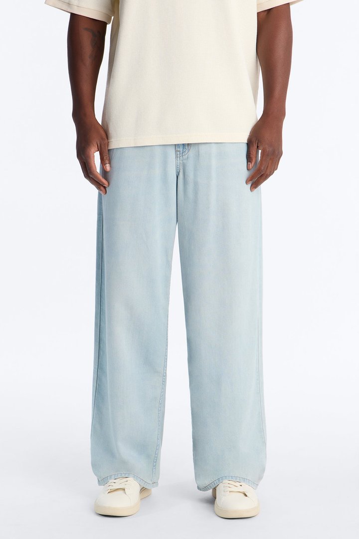 Everyday Hemp Baggy Jean - Light Blue Wash