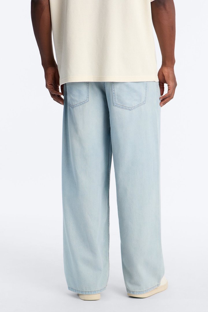Everyday Hemp Baggy Jean - Light Blue Wash