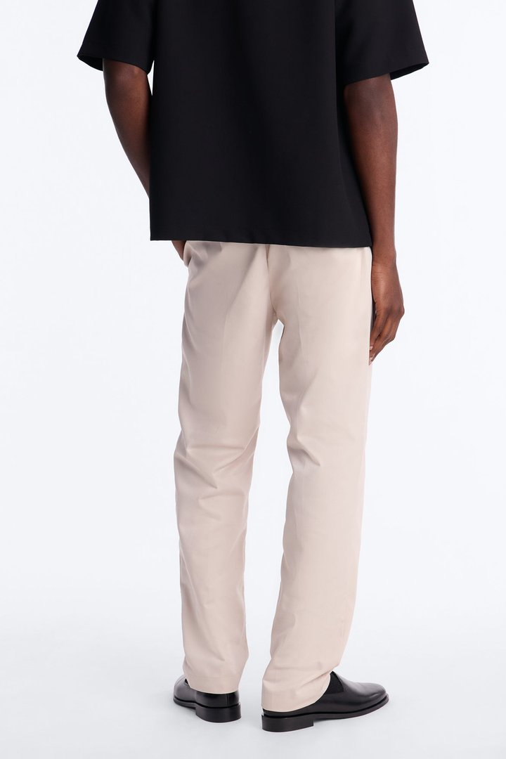 Malakai Belted Straight Leg Pant - Beige
