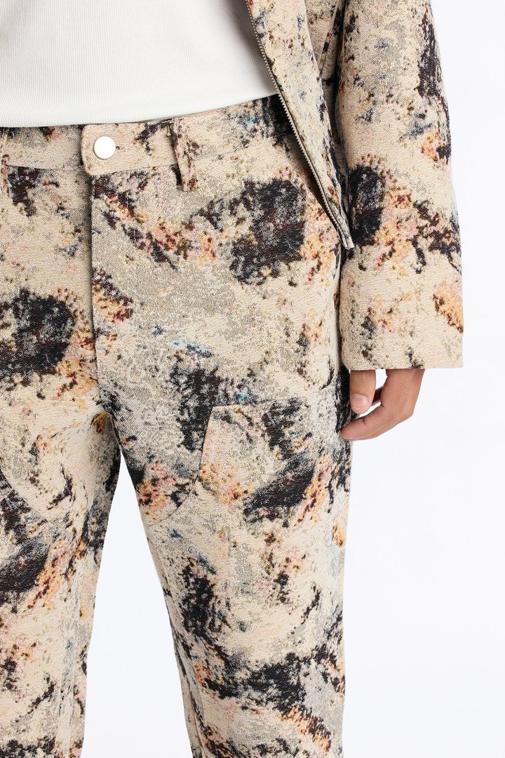 Straight Savannah Tapestry Carpenter Pant - Brown/combo