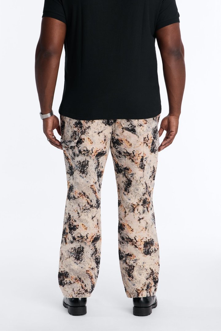 Straight Savannah Tapestry Carpenter Pant - Brown/combo