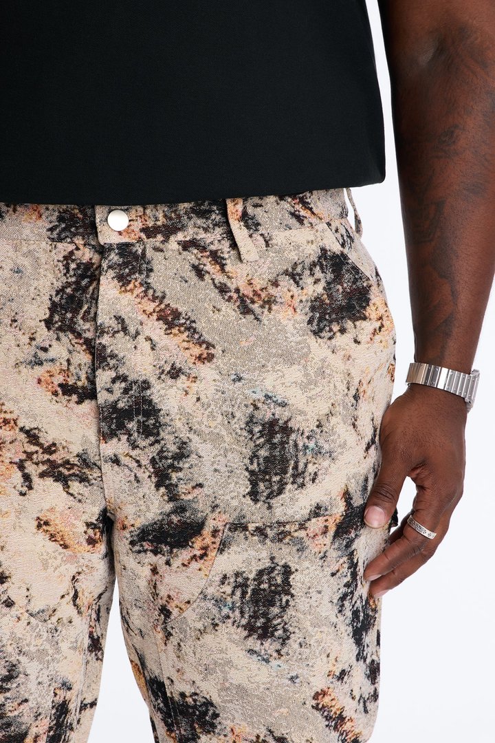 Straight Savannah Tapestry Carpenter Pant - Brown/combo