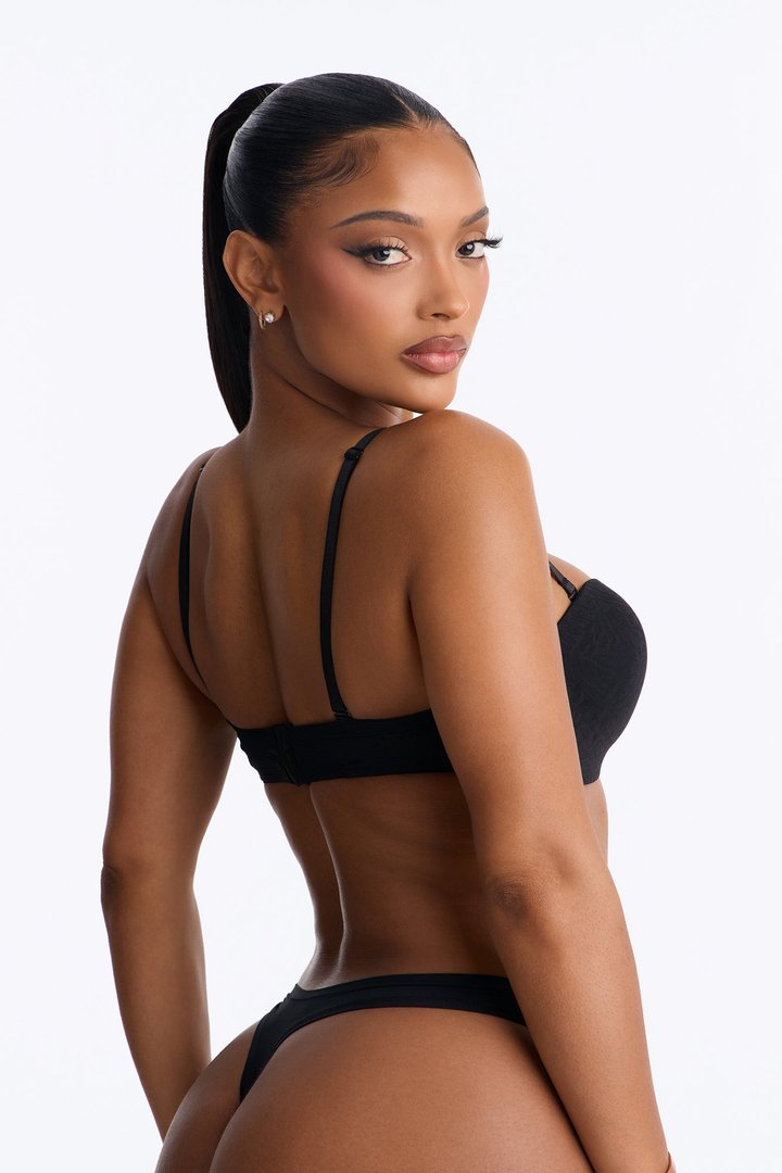 Ready To Bite Wirefree Lightly Padded Demi Bra - Black