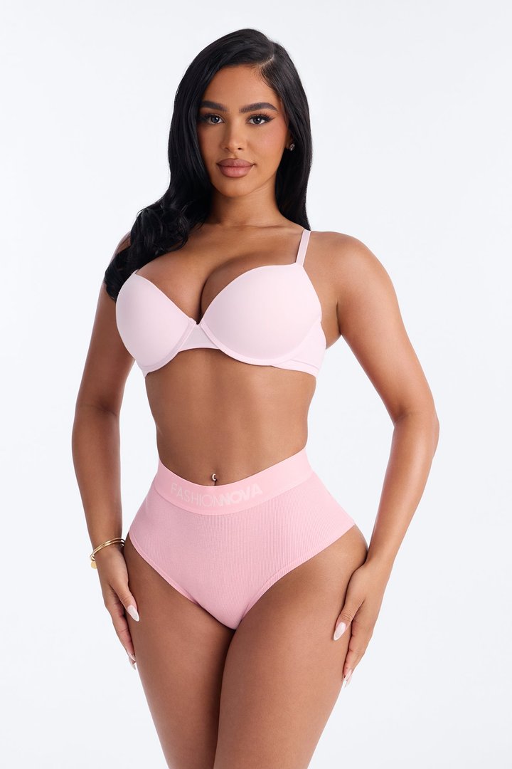 FN Mood Cotton Ribbed Full Coverage Hipster - Light Pink