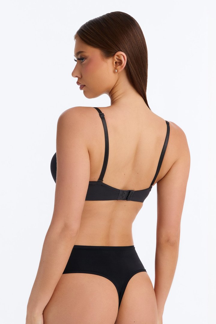 Flexible Fit Extreme Strapless Mulitway Push Up Bra - Black