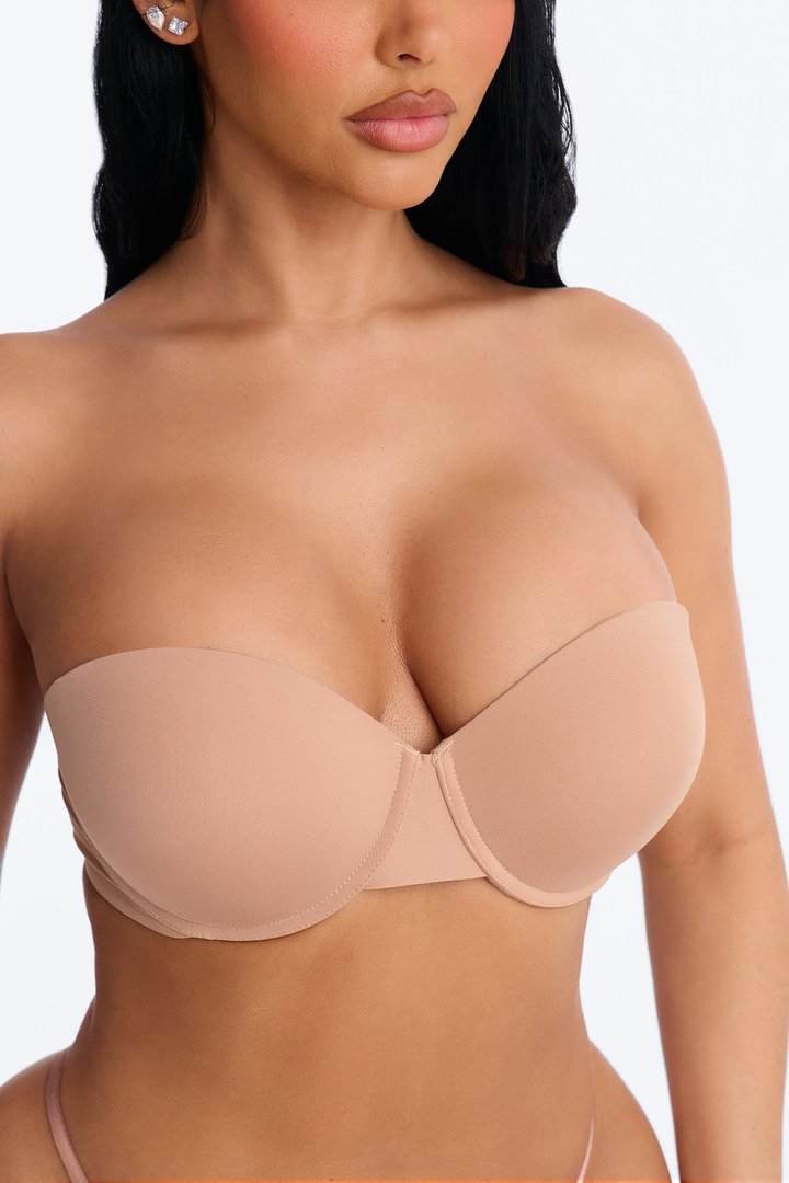 Flexible Fit Extreme Strapless Mulitway Push Up Bra - Mocha