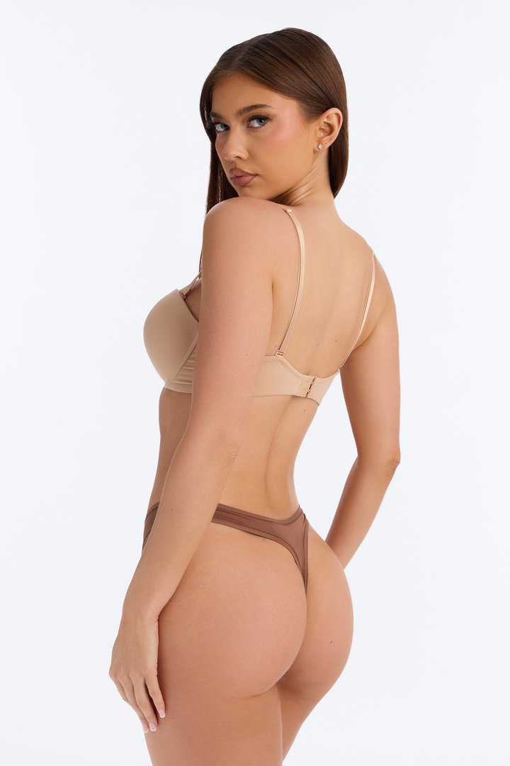 Flexible Fit Extreme Strapless Mulitway Push Up Bra - Nude