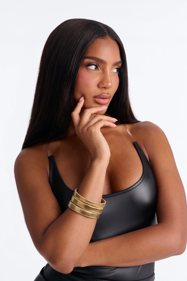 Get With It 3 Piece Bracelet Set - Gold