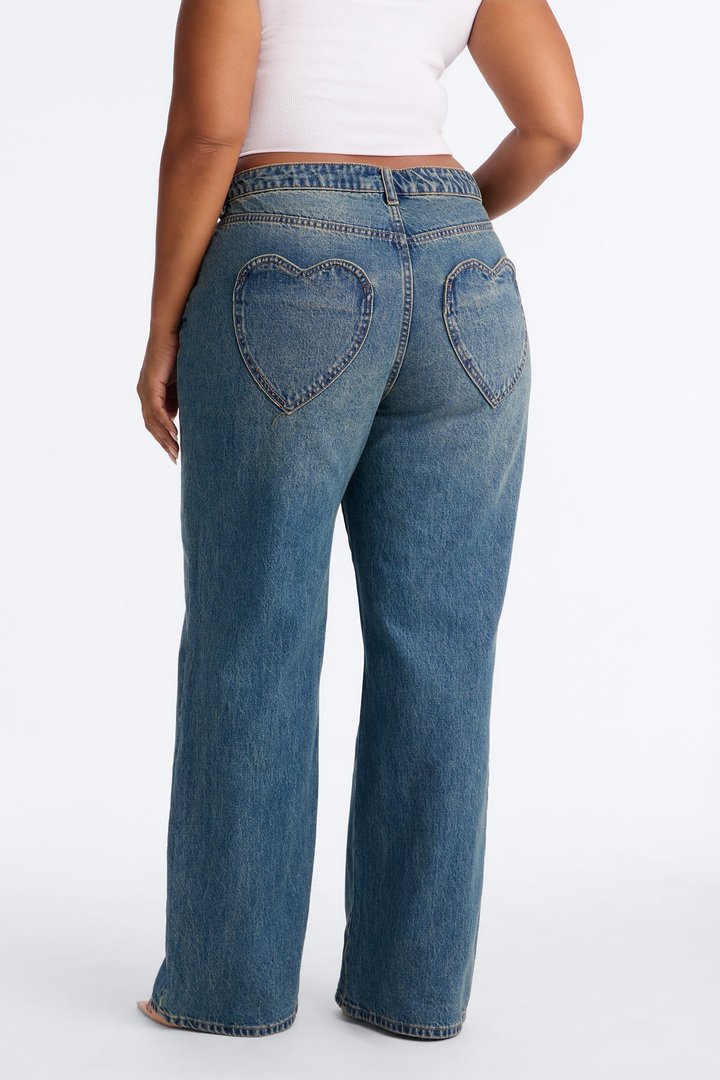 Match Made In Heaven Straight Leg Jeans - Dark Wash