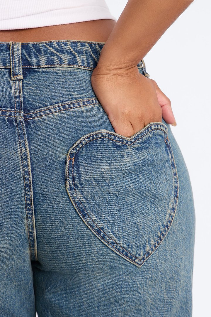 Match Made In Heaven Straight Leg Jeans - Dark Wash