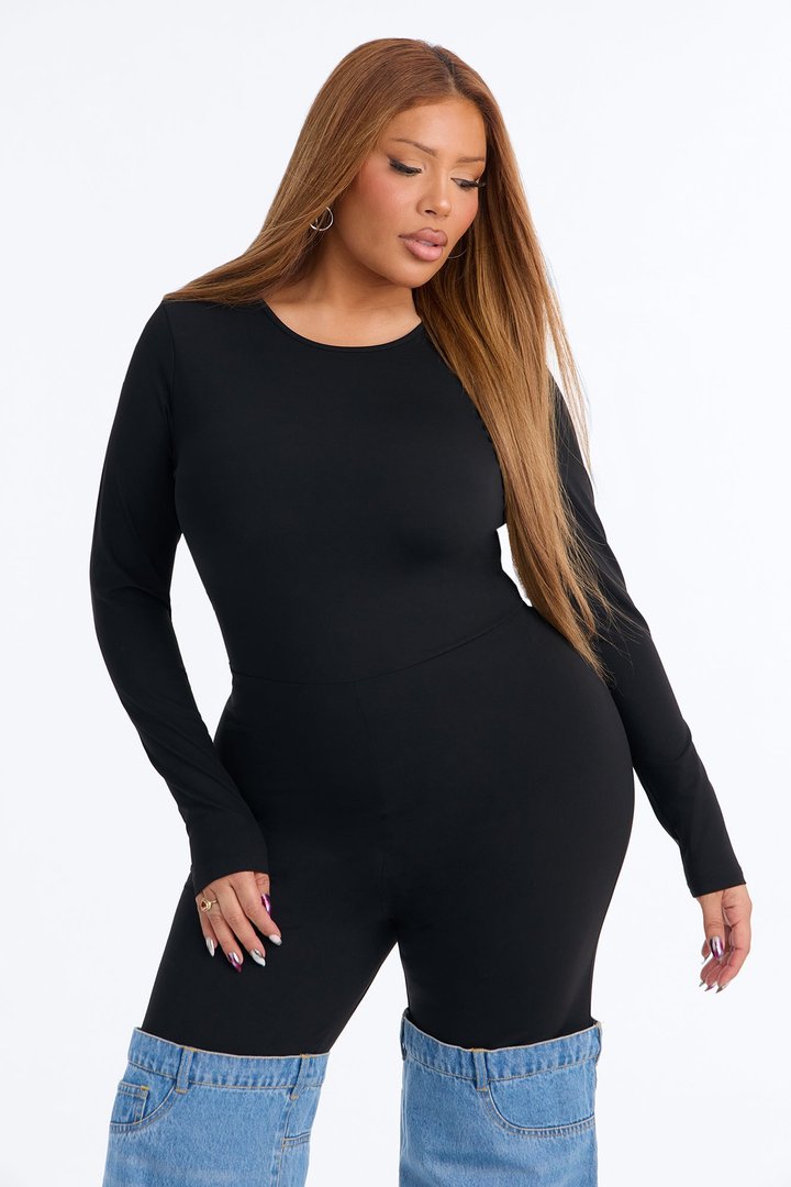Feeling Some Type Of Way Jumpsuit - Black