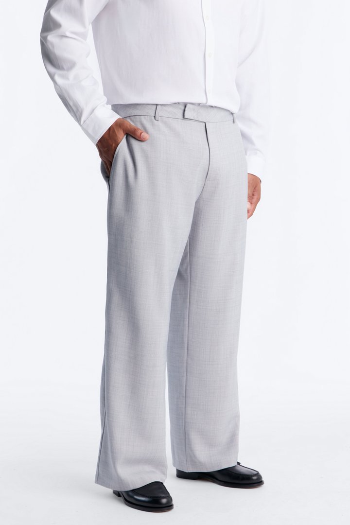 Country Club Relaxed Trouser - Light Grey