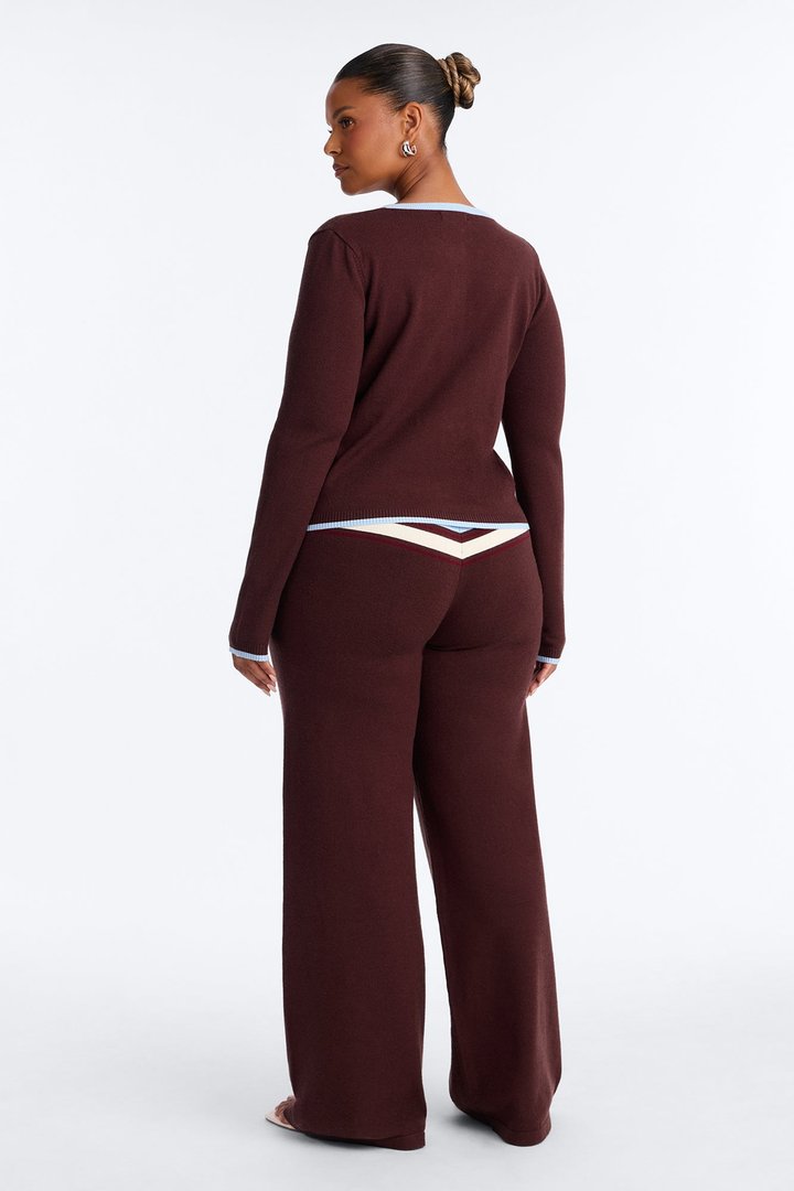 Sunday Uniform Sweater Pant Set - Brown/combo
