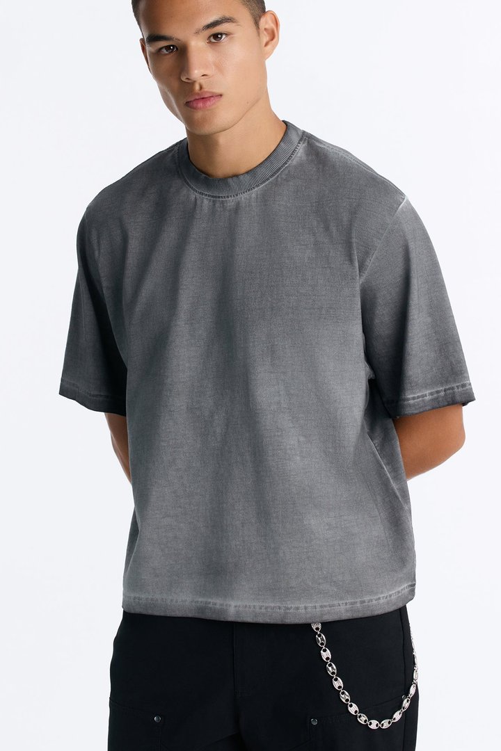 Alternating Iced Pant Chain - Silver