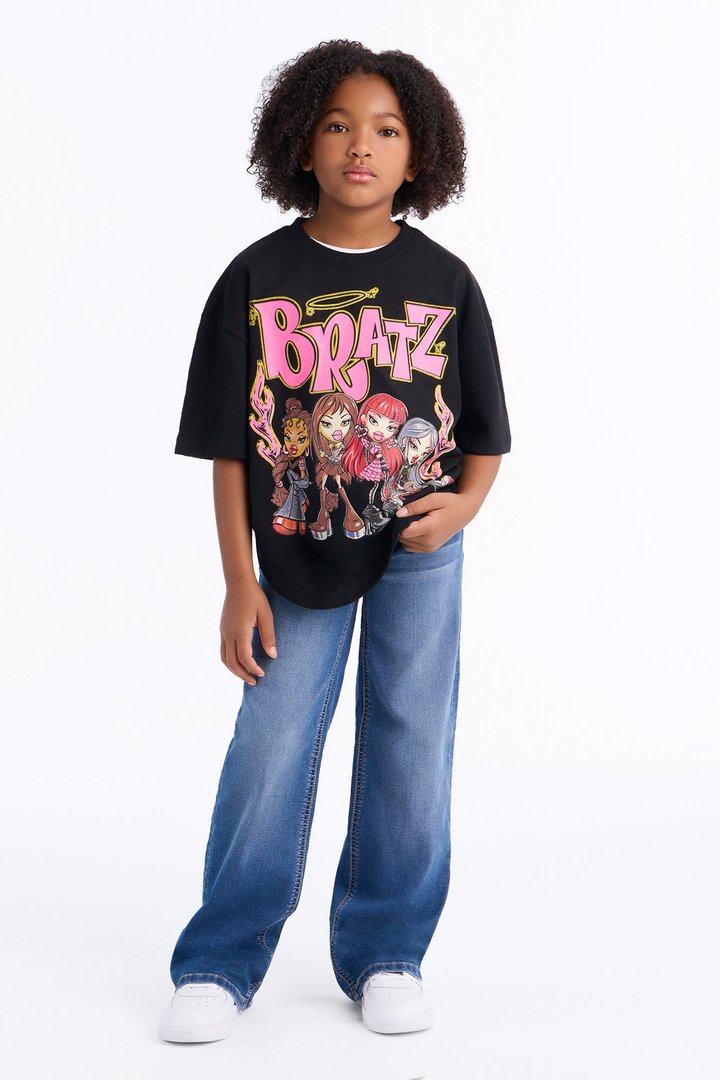 Mini Bratz Girl Power Short Sleeve Tee - Black