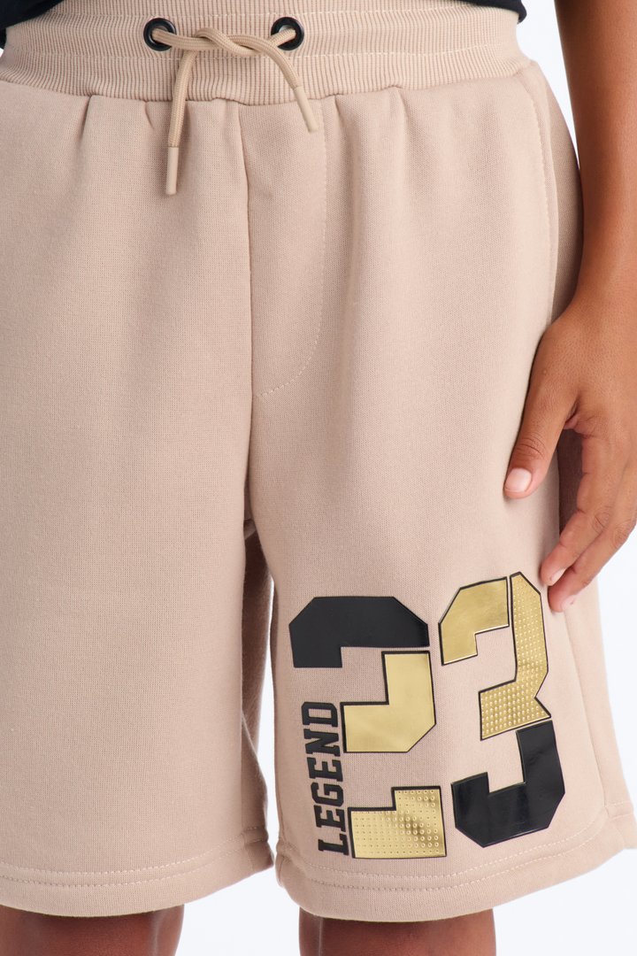Mini Making Moves 23 Fleece Shorts - Cream