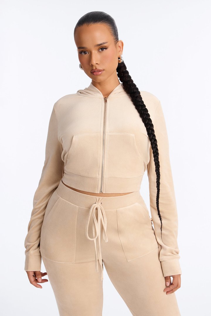 My Go To Velour Pant Set - Taupe
