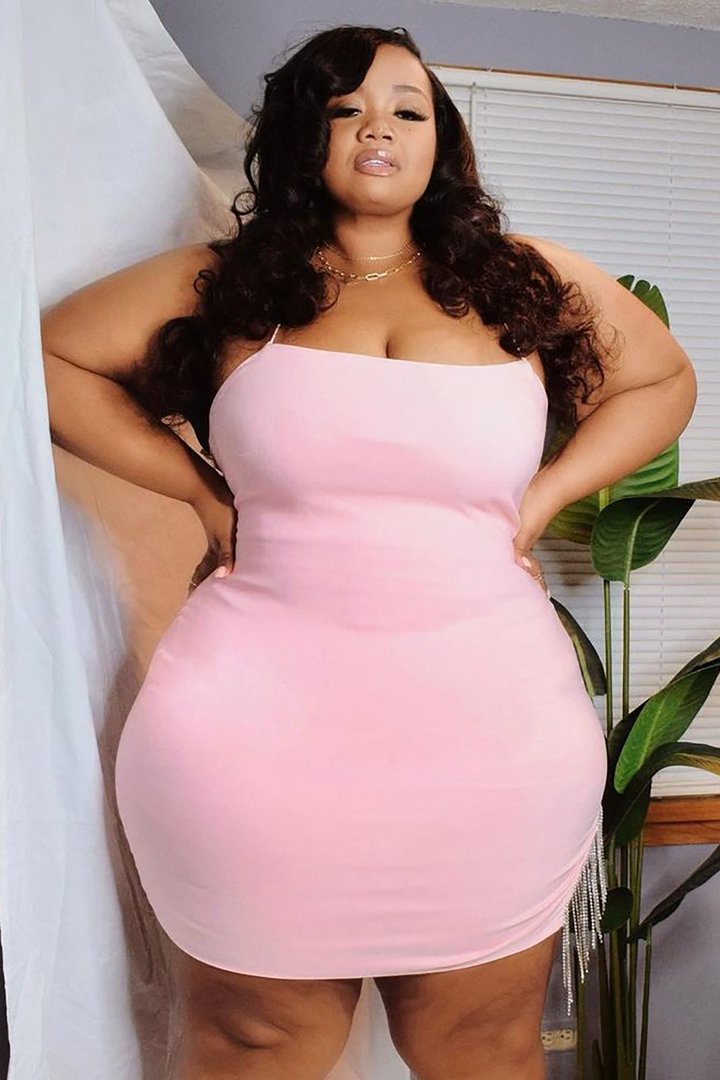 Borrowed Hearts Mini Dress - Light Pink