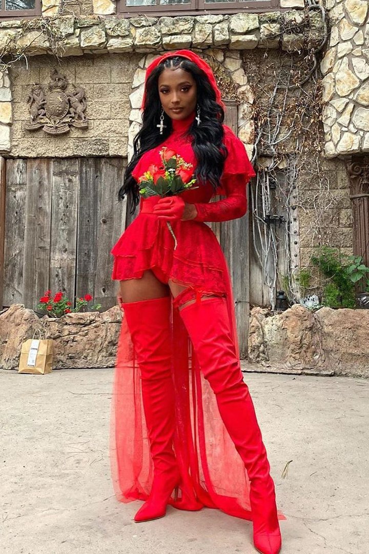 Bride To Be 6 Piece Costume Set - Red