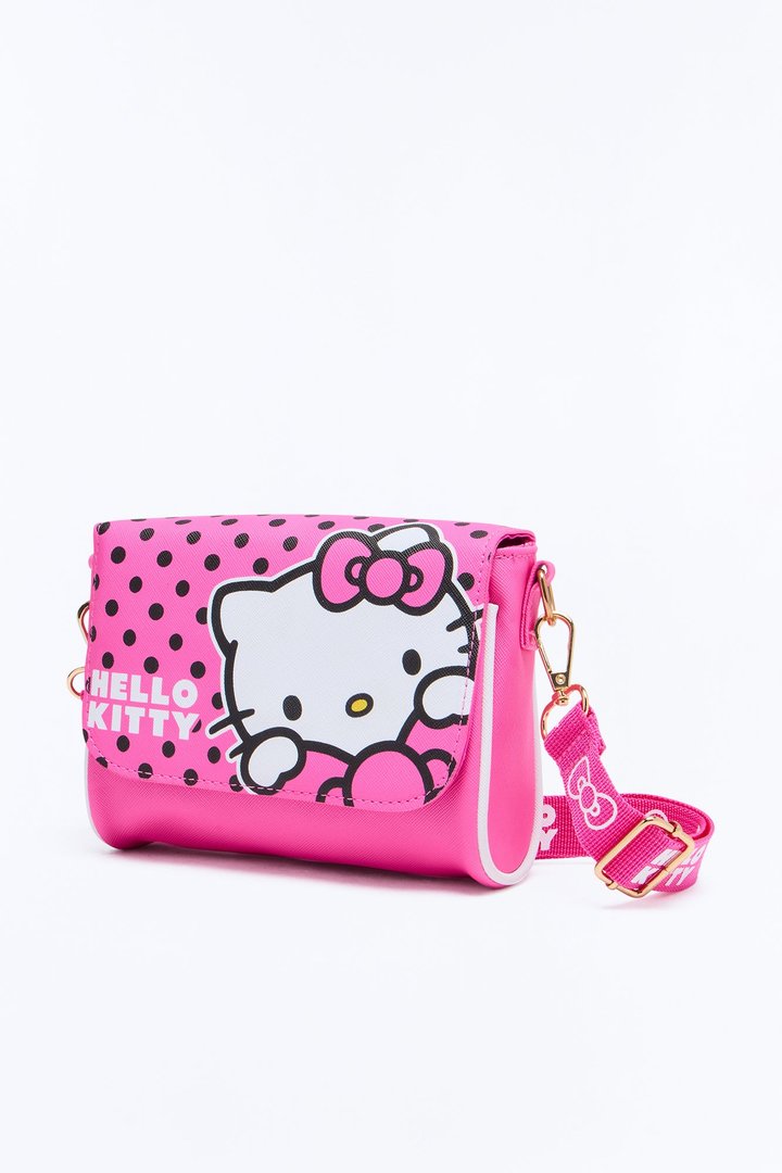 Mini Hello Kitty Polka Dot Princess Crossbody Bag - Pink