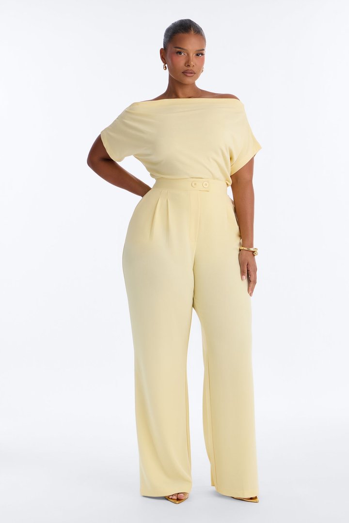 Feeling Focused Trouser - Butter Yellow