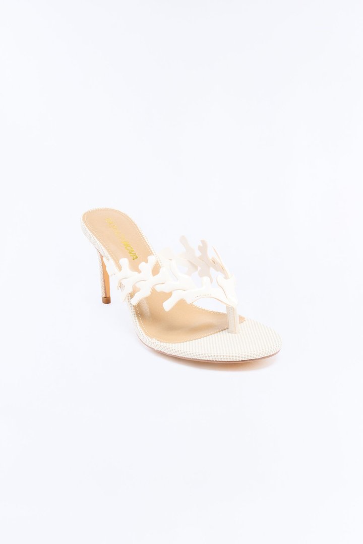 Pier Thong Heels - White