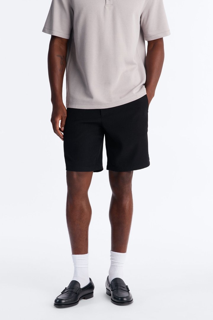 Maison Tailored Belvedere Slim Short - Black