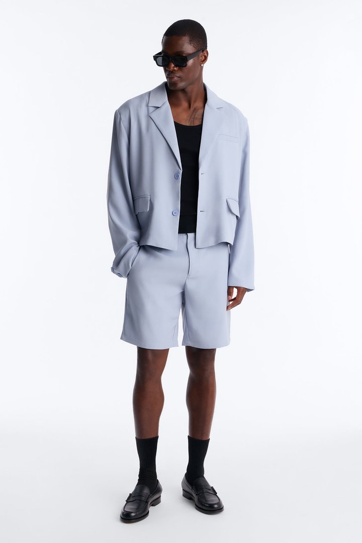 Maison Tailored Belvedere Slim Short - Light Blue