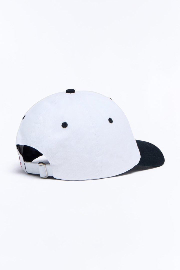 Sinners Circle Embroidered Snapback Hat - White