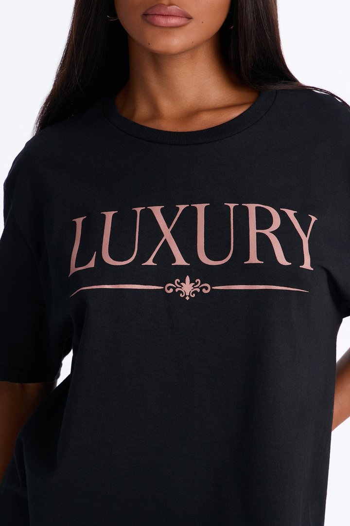 Expensive Taste Washed Oversized Tee - Black