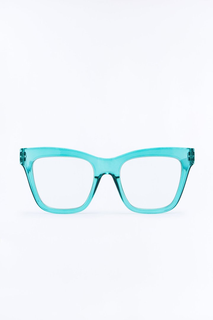 Keep At It Blue Light Glasses - Teal