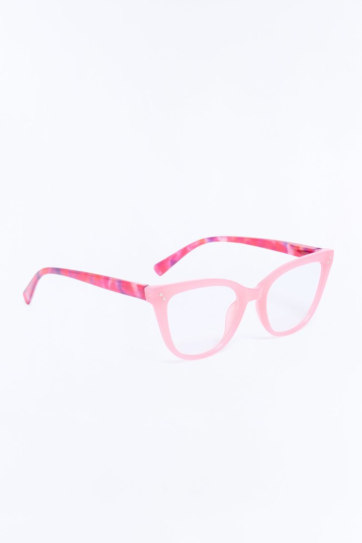 Straight View Glasses - Pink/combo
