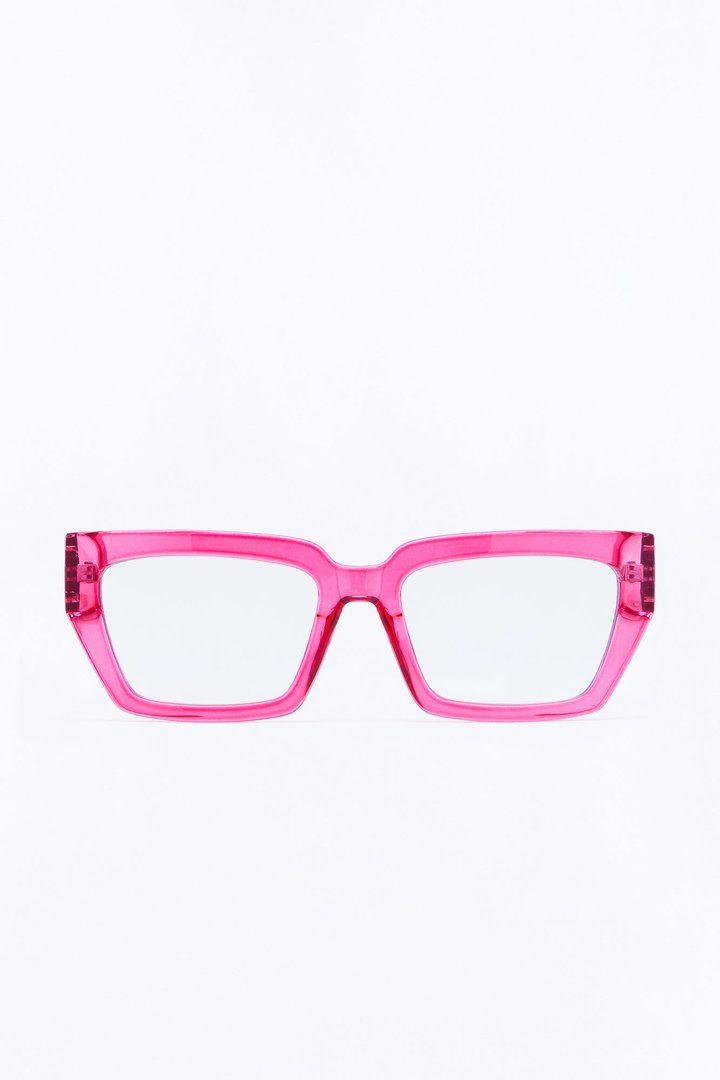 Screen Time Blue Light Glasses - Pink