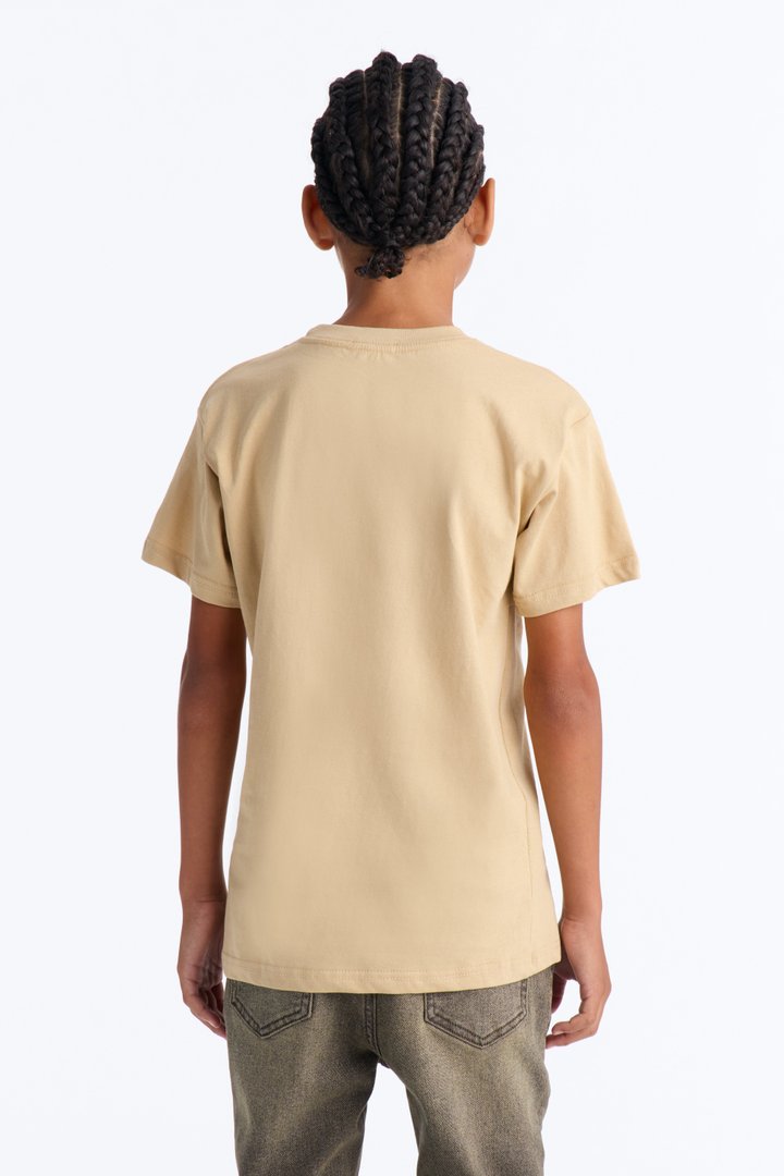 Mini Crowned King Short Sleeve Tee - Sand