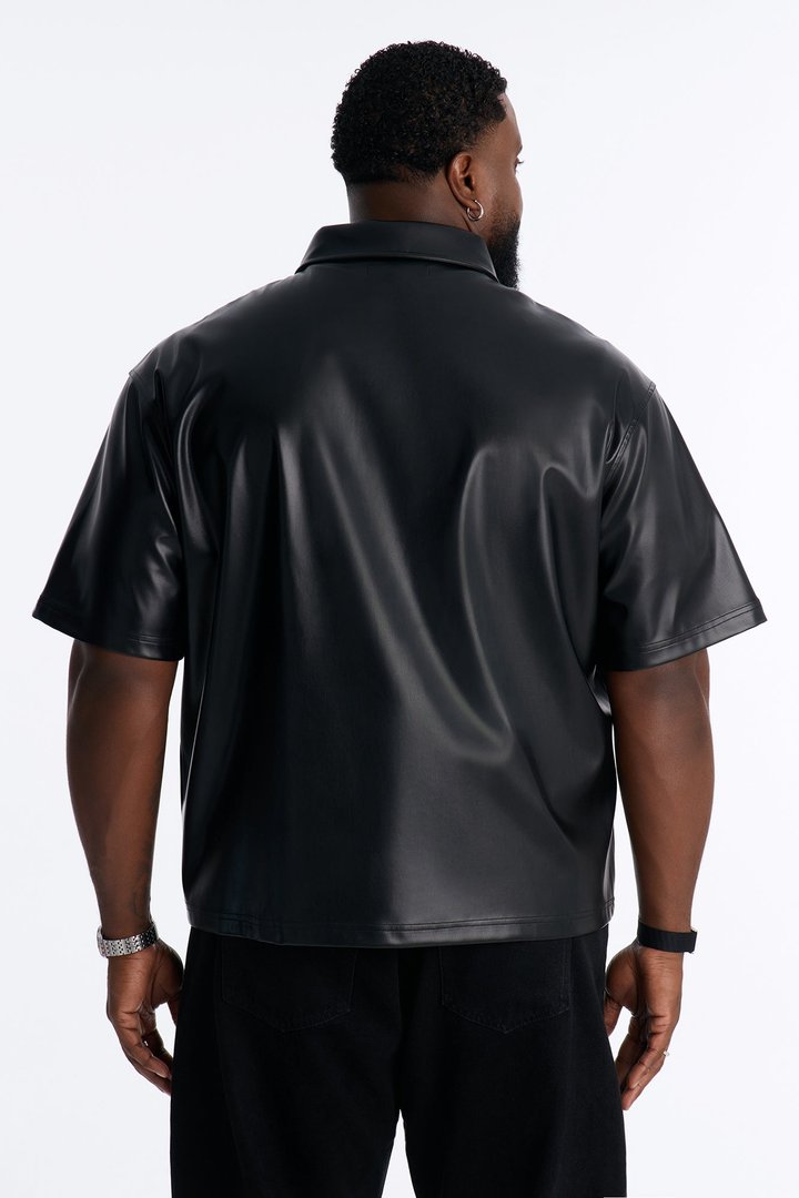 Star Quality Zip Up Shirt - Black/combo